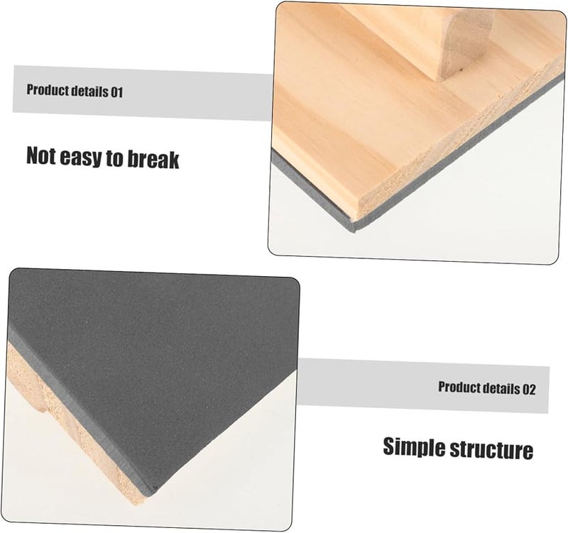 مكشطة إسفنجية بمقبض خشبي 10X10 سم لفن الجدار DIY تطبيق سلس للداخل والخارج - Image 3